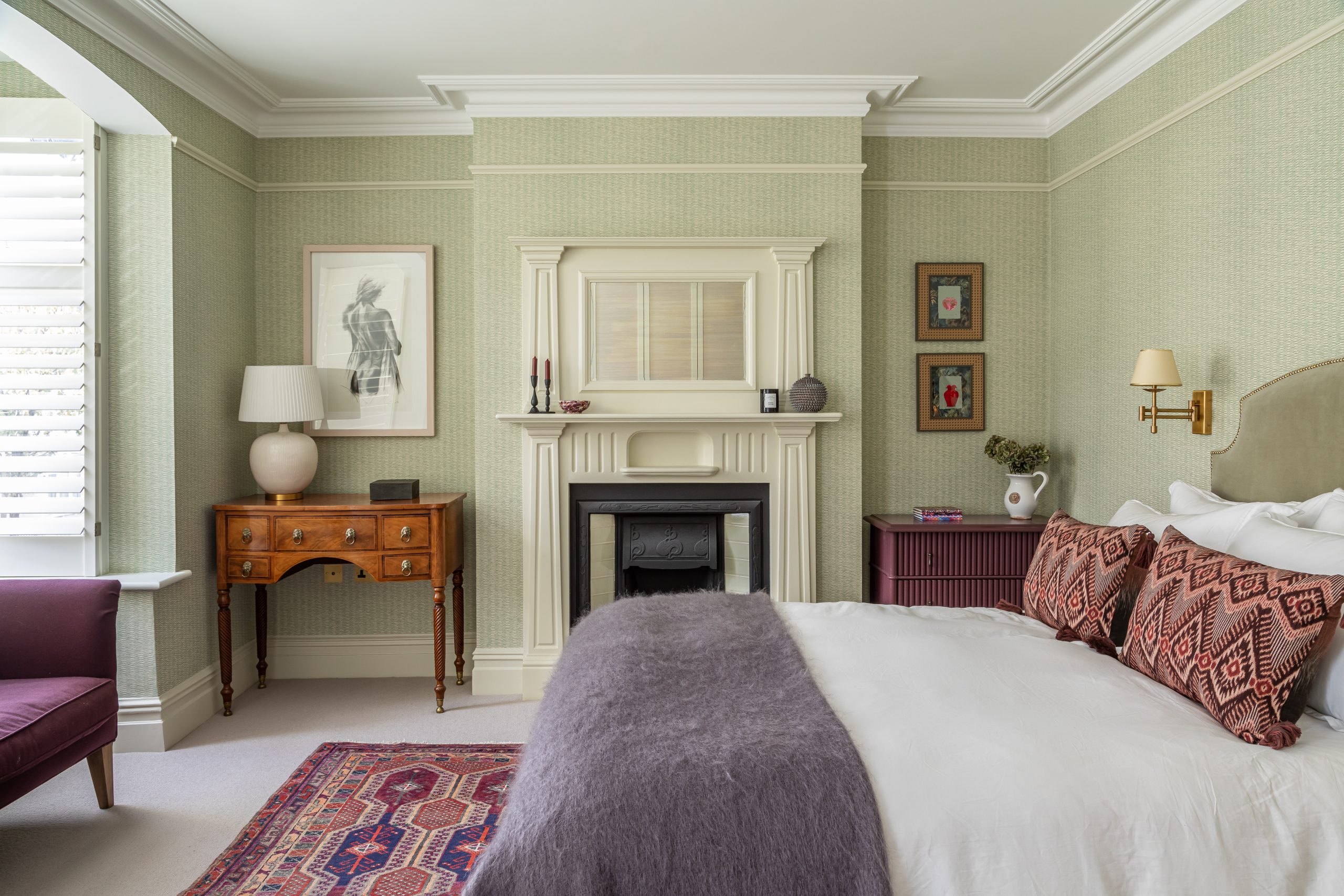 master bedroom wide shot balham family home otta design