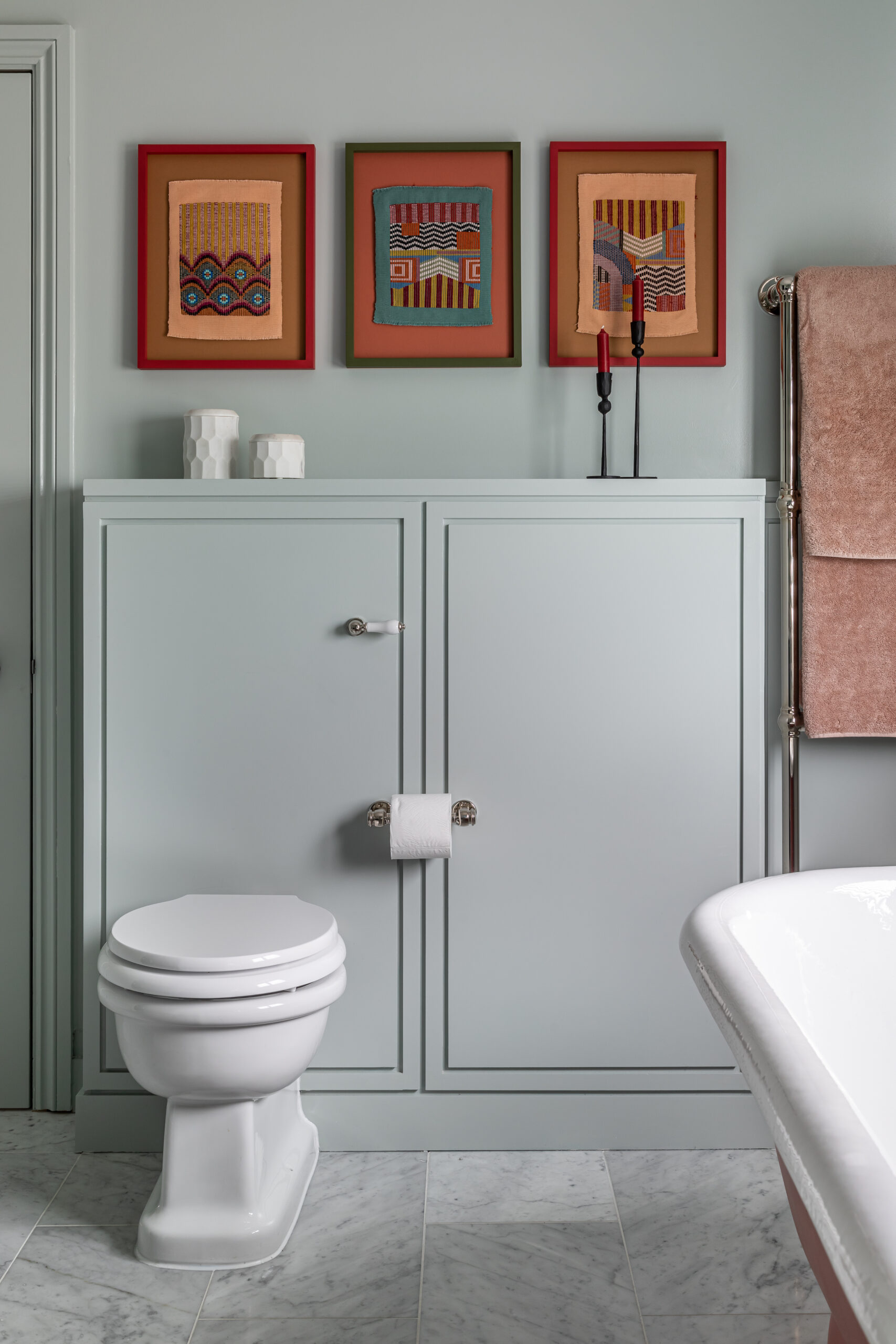 bathroom panelling artwork